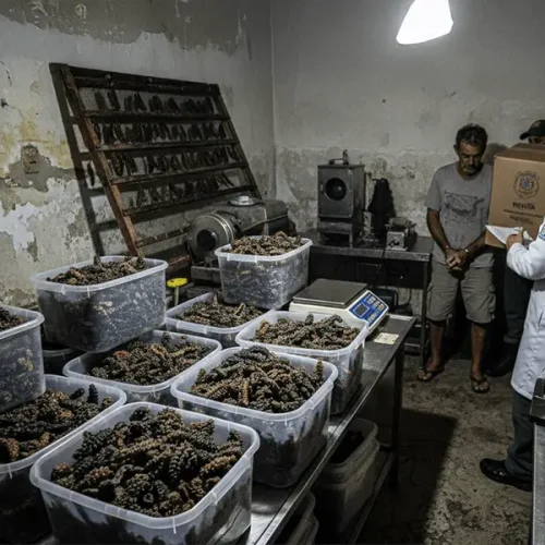 59kg de Pepino-do-Mar apreendidos em Ubatuba (SP)