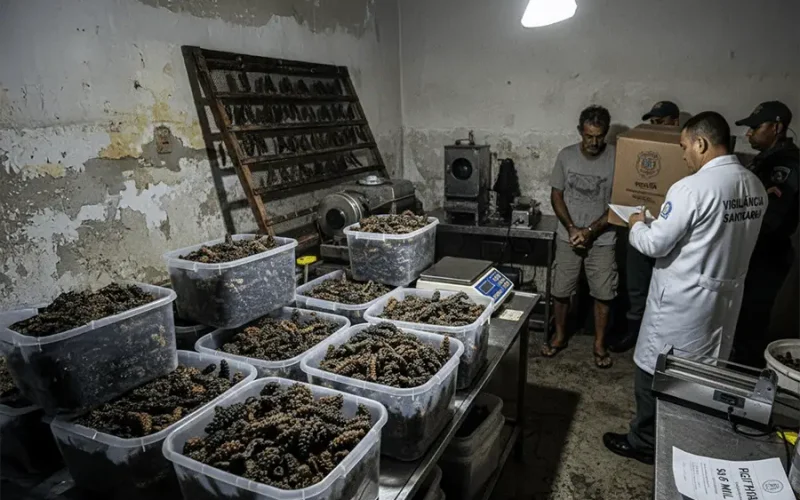 59kg de Pepino-do-Mar apreendidos em Ubatuba (SP)