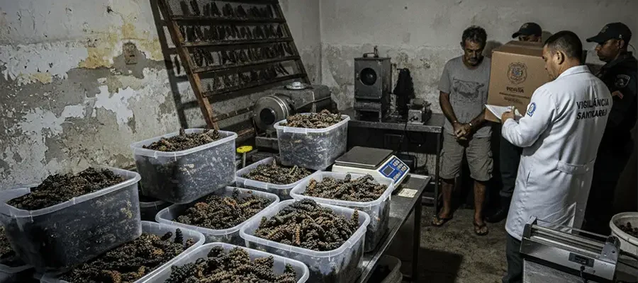 59kg de Pepino-do-Mar apreendidos em Ubatuba (SP)